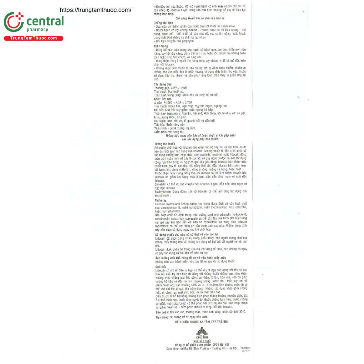 lidocain bfs 5 M5874 lidocain bfs 5 M5874