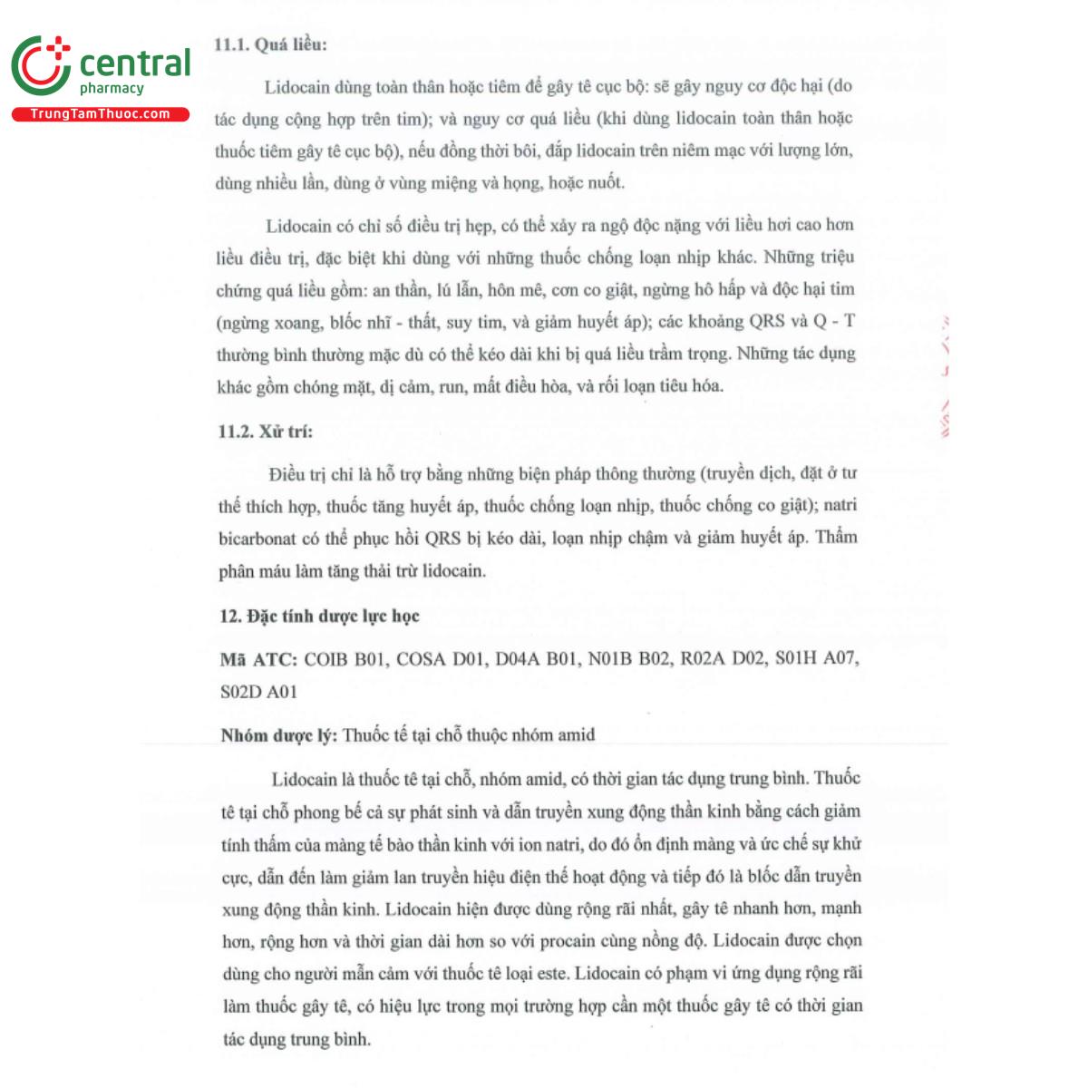 lidocain hydroclorid 40mg 2ml hd pharma 13 V8681