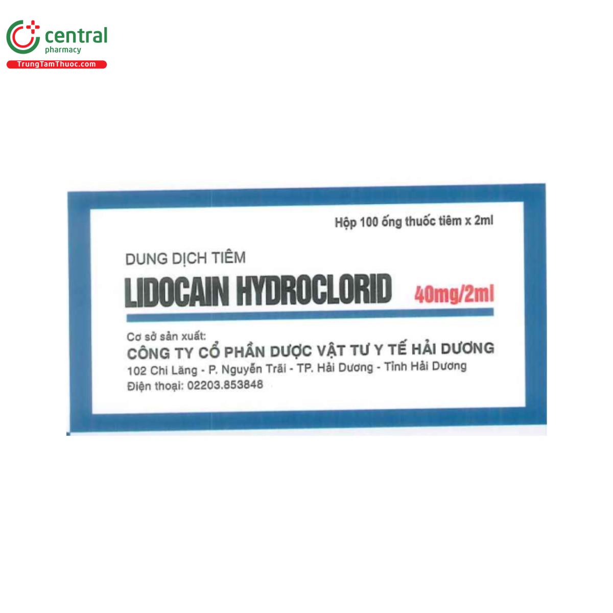 lidocain hydroclorid 40mg 2ml hd pharma 3 K4603
