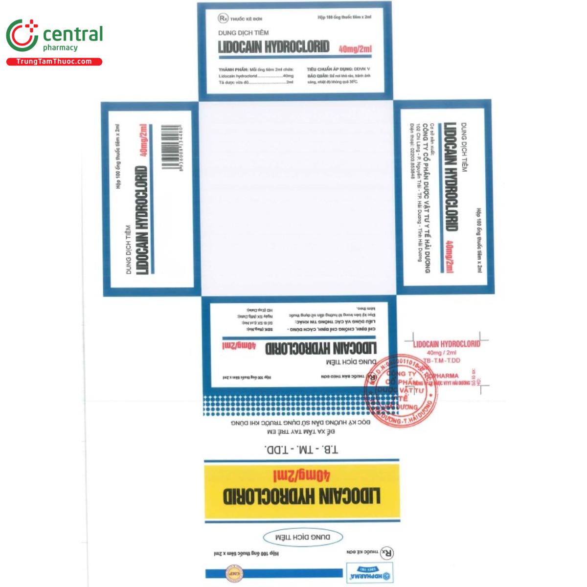 lidocain hydroclorid 40mg 2ml hd pharma 4 N5782