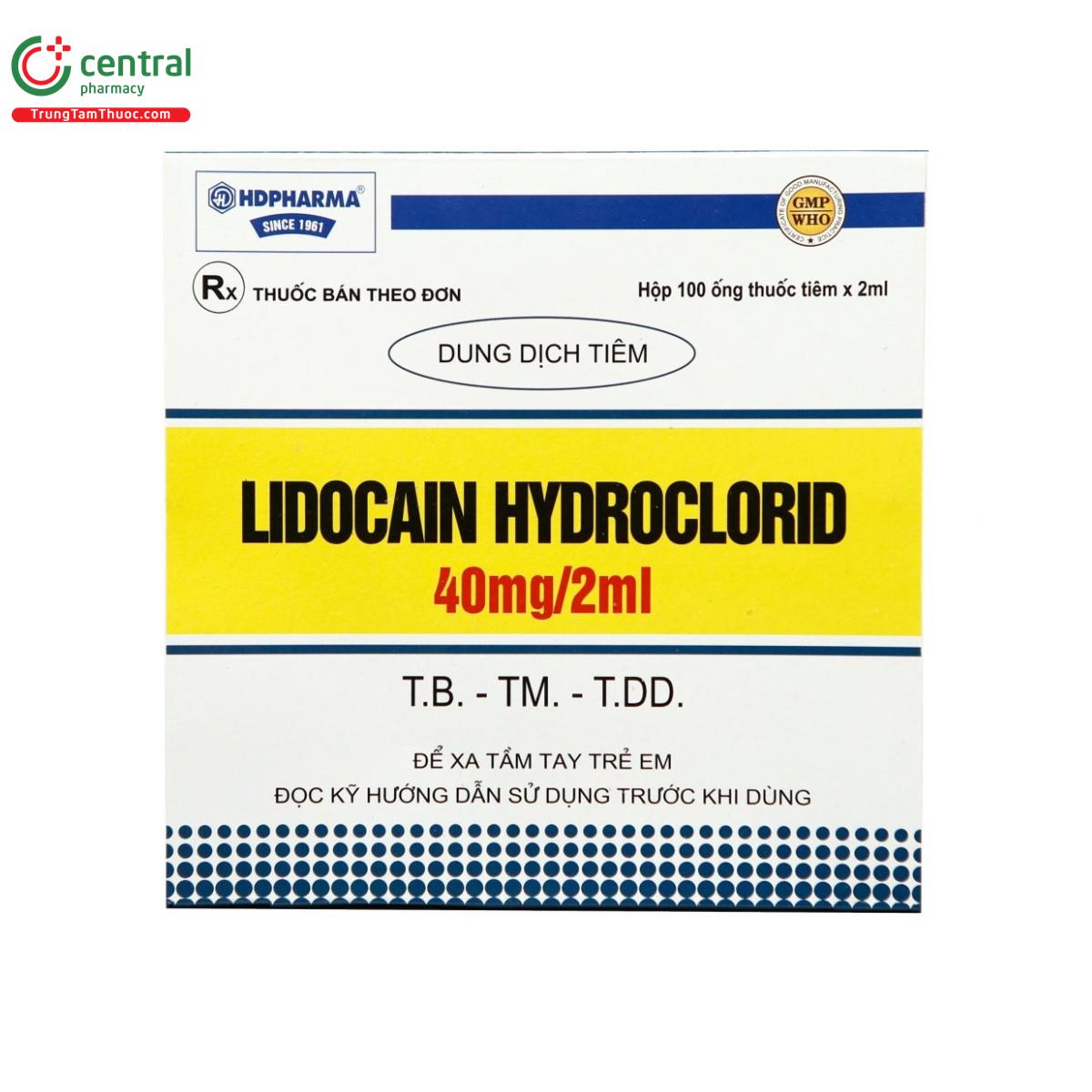 lidocain hydroclorid 40mg 2ml hd pharma 6 F2165