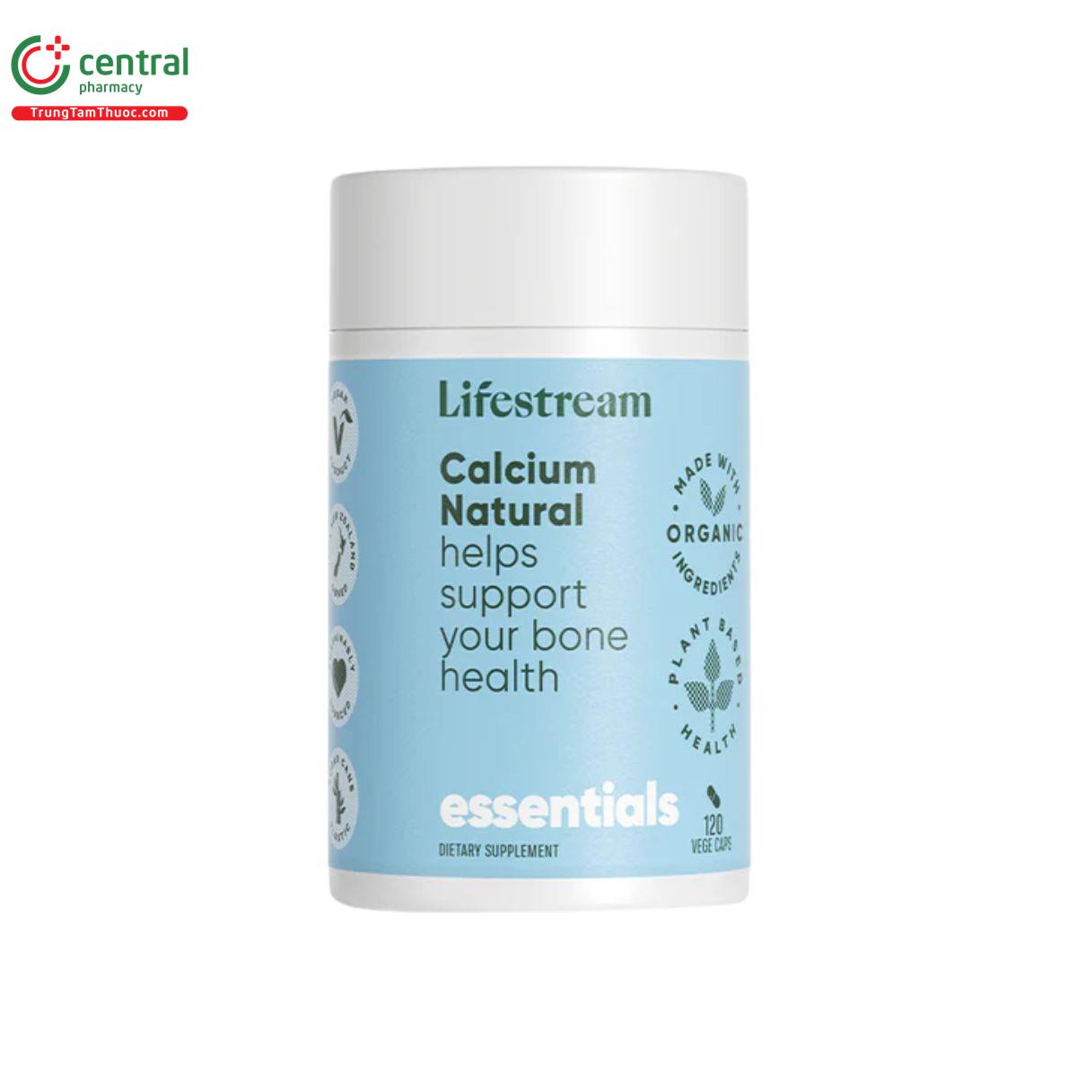 lifestream calcium natural 120 vege caps 1 J3160