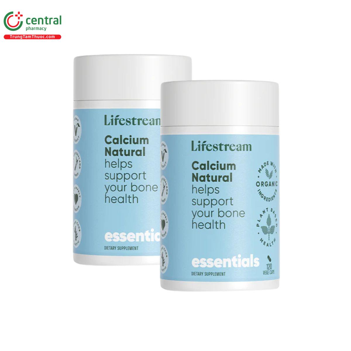 lifestream calcium natural 120 vege caps M4248