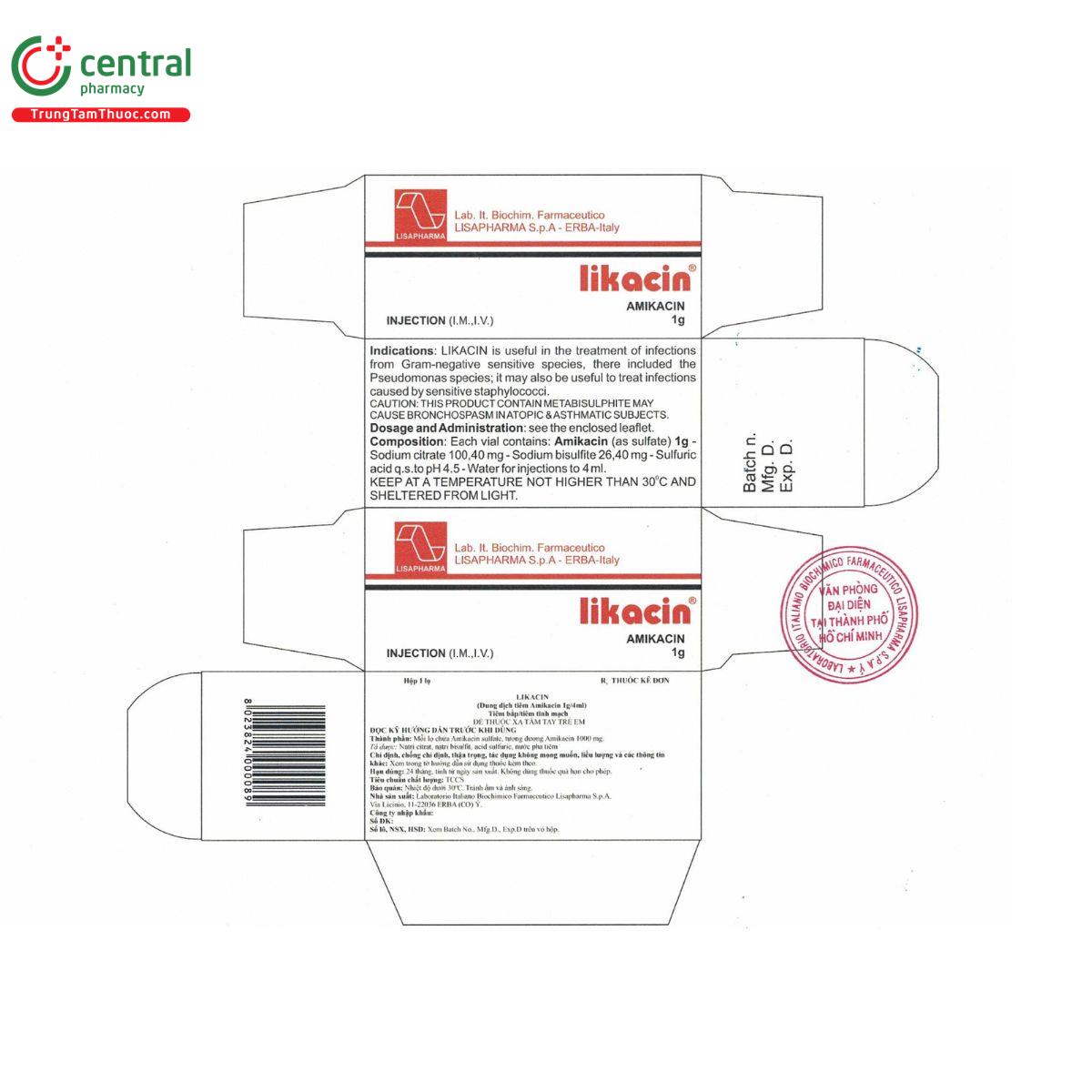 likacin 1000mg 4ml 4 B0465 likacin 1000mg 4ml 4 B0465