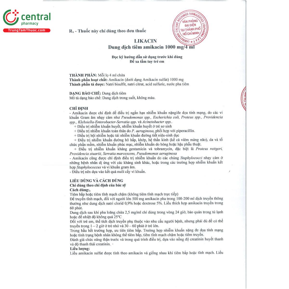 likacin 1000mg 4ml 6 J3102 likacin 1000mg 4ml 6 J3102