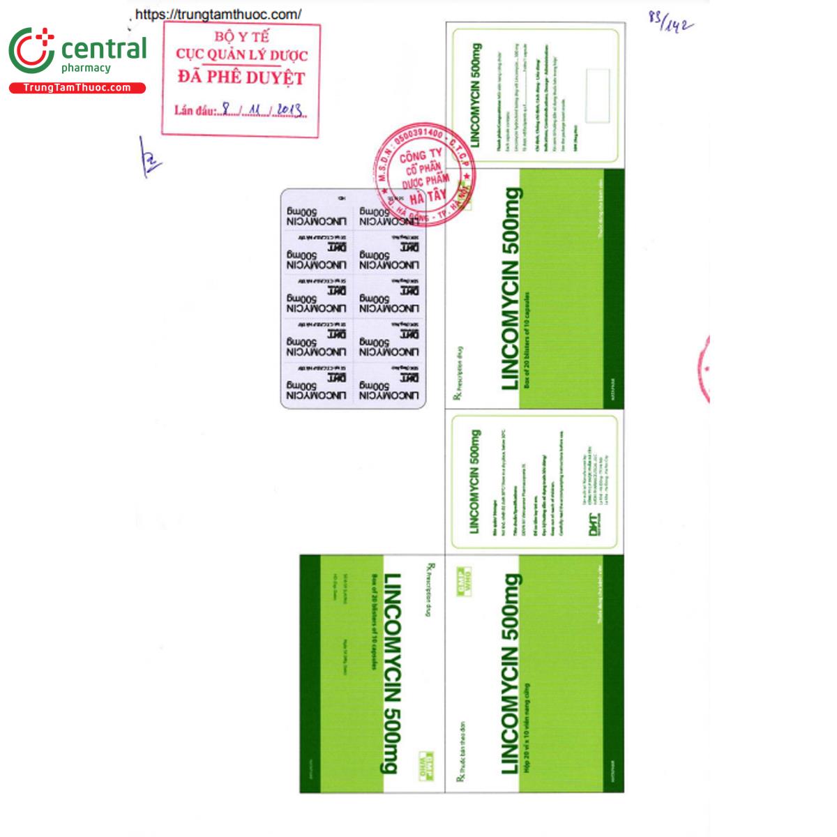 lincomycin 500mg hataphar 3 P6046 lincomycin 500mg hataphar 3 P6046