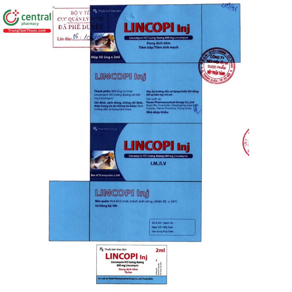 lincopi inj 600mg 3 V8406 lincopi inj 600mg 3 V8406