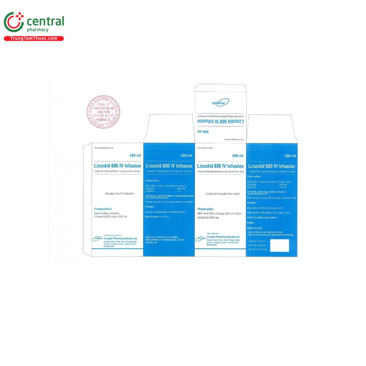 linzolid 600 iv infusion 2 D1062 linzolid 600 iv infusion 2 D1062