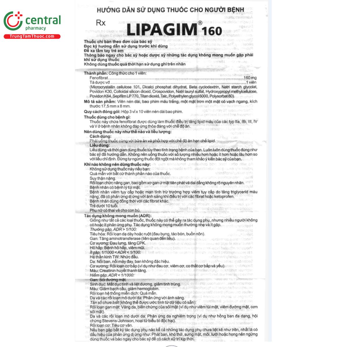 lipagim 160mg 6 S7464