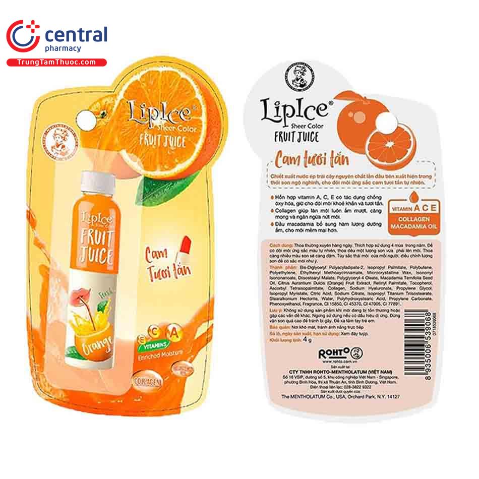 lipice sheer color 2g orange juice 3 S7715
