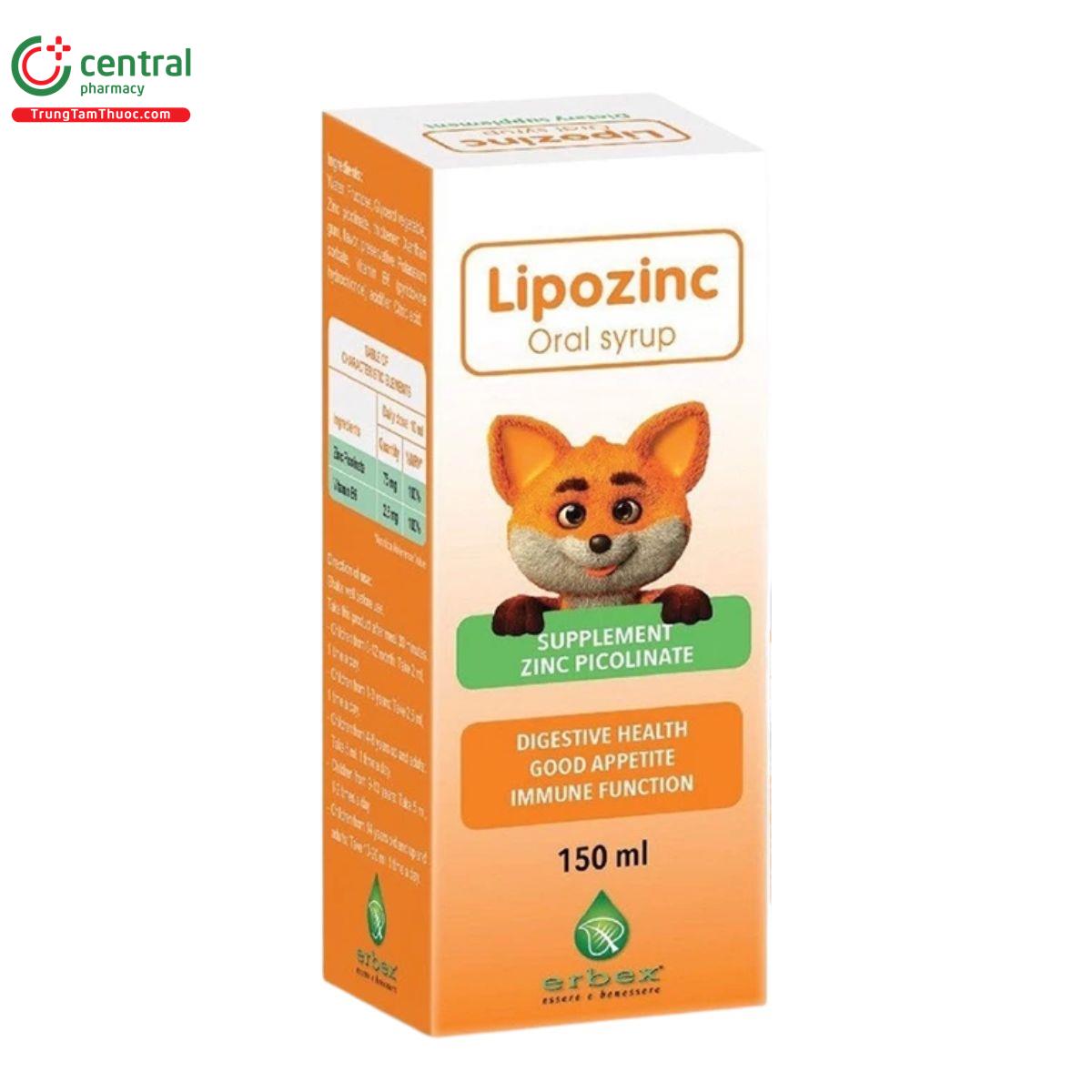 lipozinc oral syrup 3 T8675