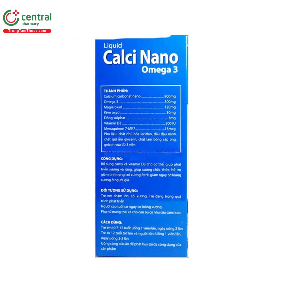 liquid calci nano omega 3 lo 6 H3823