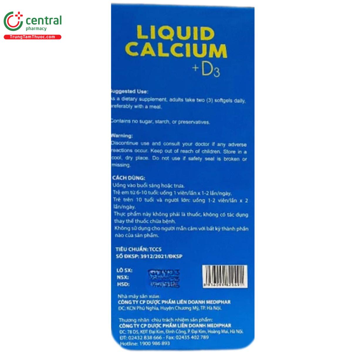 liquid calcium d3 usa pharma 3 S7023