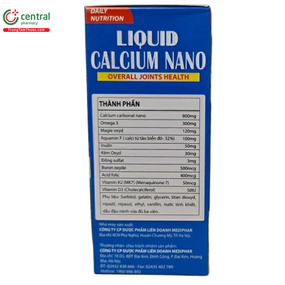 liquid calcium nano overall joints health 4 P6881