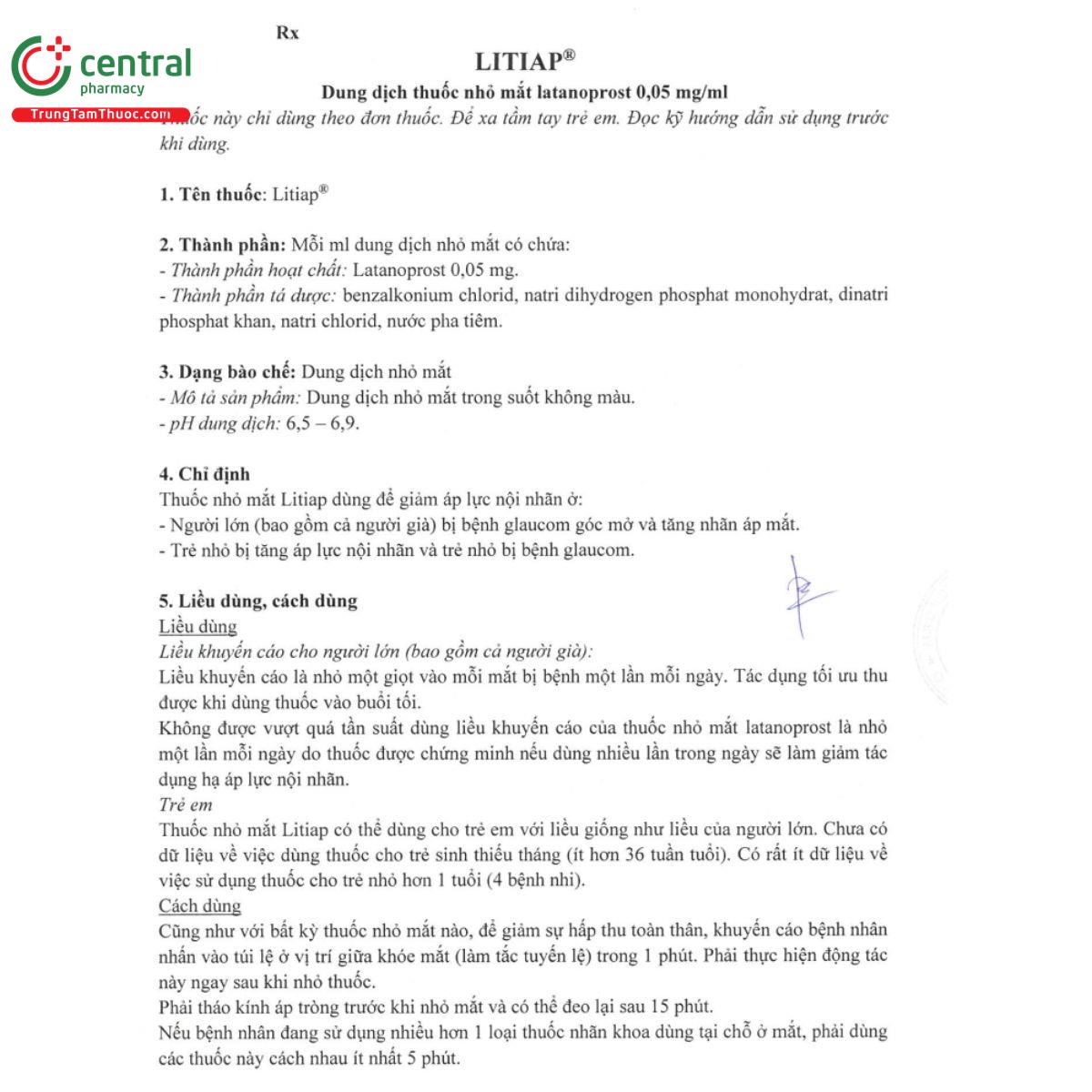 litiap 0 05mg ml 6 H3250 litiap 0 05mg ml 6 H3250