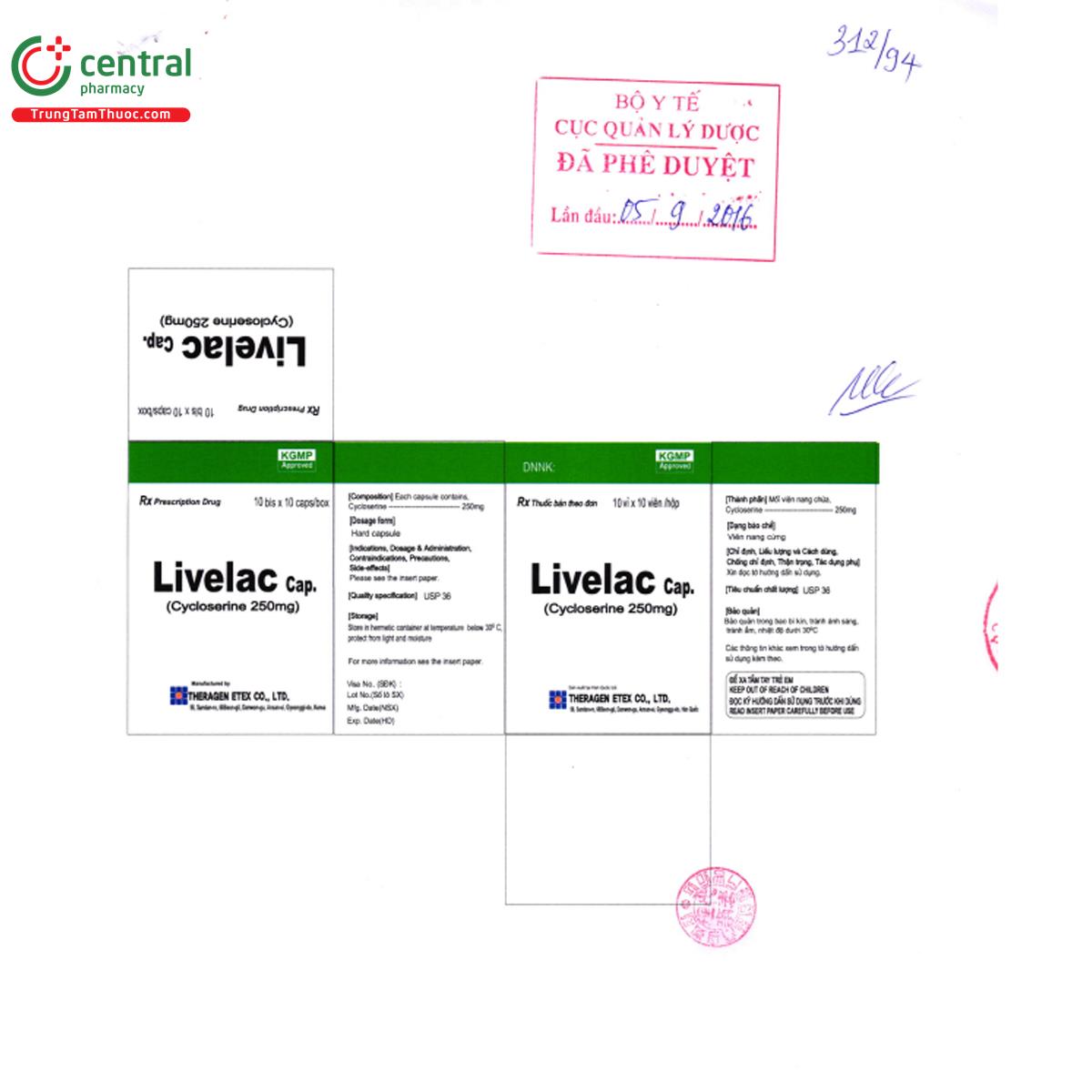 livelac cap 250mg 3 G2502 livelac cap 250mg 3 G2502