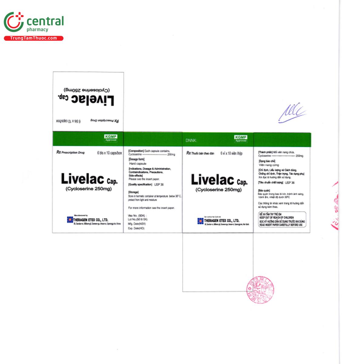 livelac cap 250mg 4 B0843 livelac cap 250mg 4 B0843