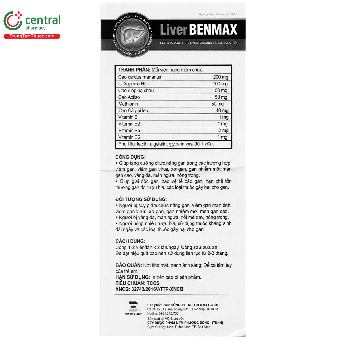 liver benmax 5 D1824