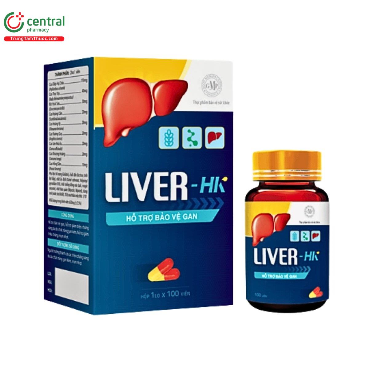 Liver - HK hỗ trợ bảo vệ gan, hỗ trợ cải thiện vàng da, mụn nhọt