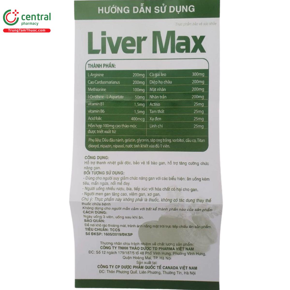 liver max td pharma 7 I3340