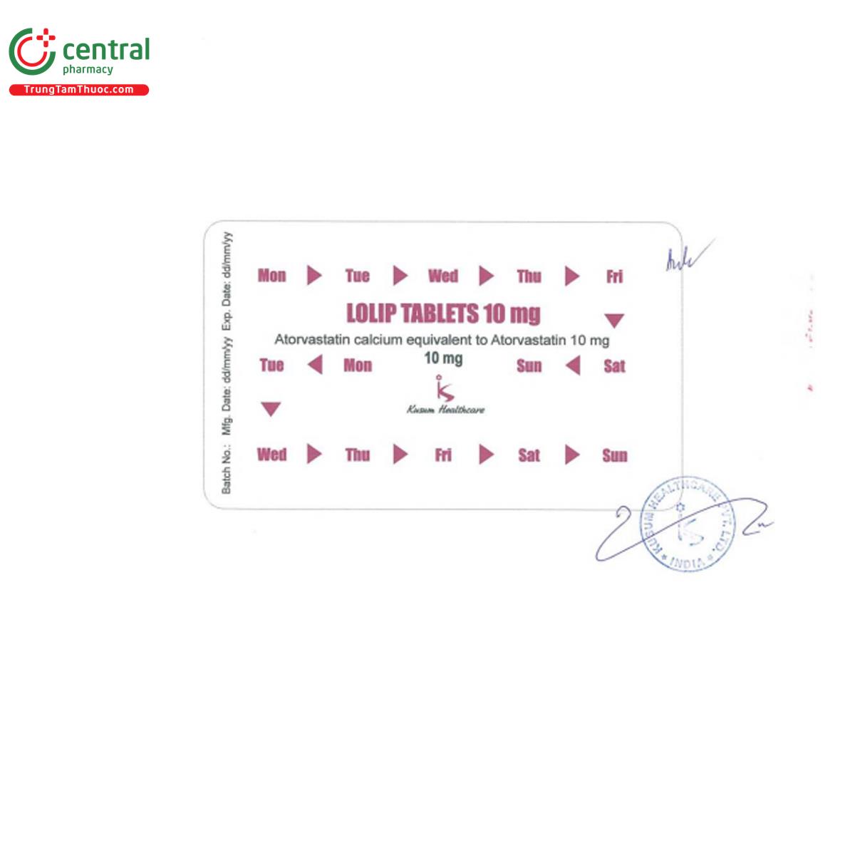 lolip tablets 10mg 4 E1174 lolip tablets 10mg 4 E1174