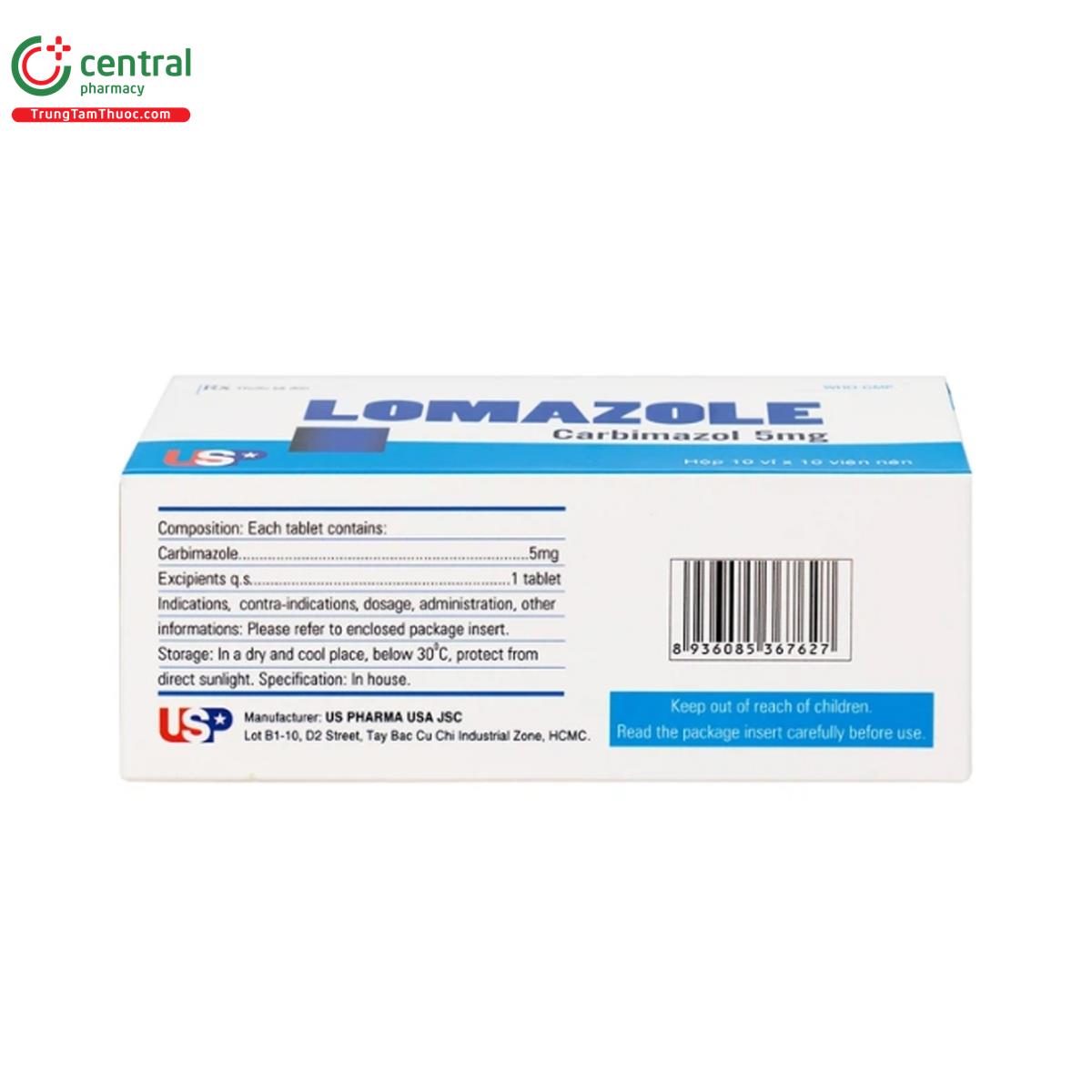 lomazole 5mg 5 V8220