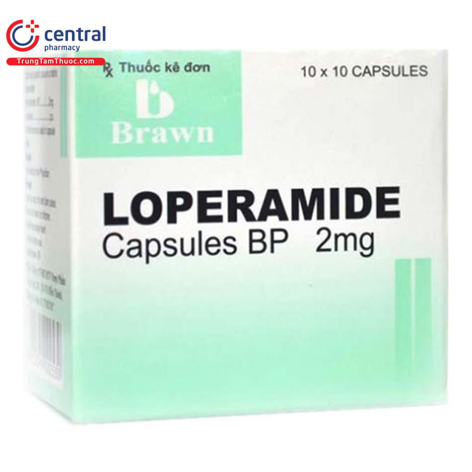 [CHÍNH HÃNG] Thuốc Loperamid Capsules BP 2mg Brawn đặc trị tiêu chảy