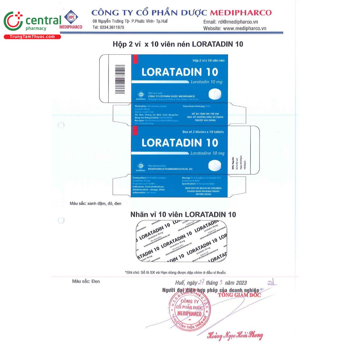 loratadin 10 medipharco 3 D1510