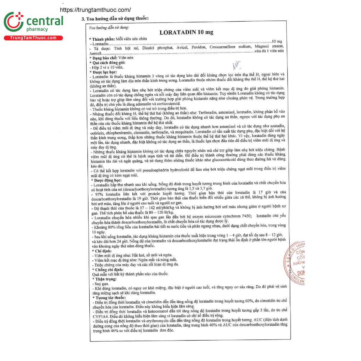 loratadin 10mg domesco 5 H3073 loratadin 10mg domesco 5 H3073
