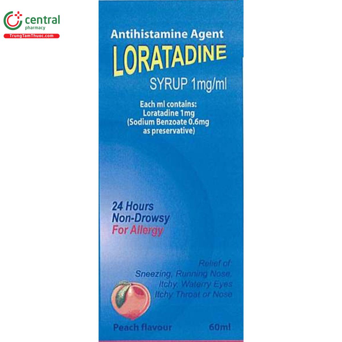 Thu c loratadine syrup 1mg ml y s p gi m tri u ch ng vi m m i d ng