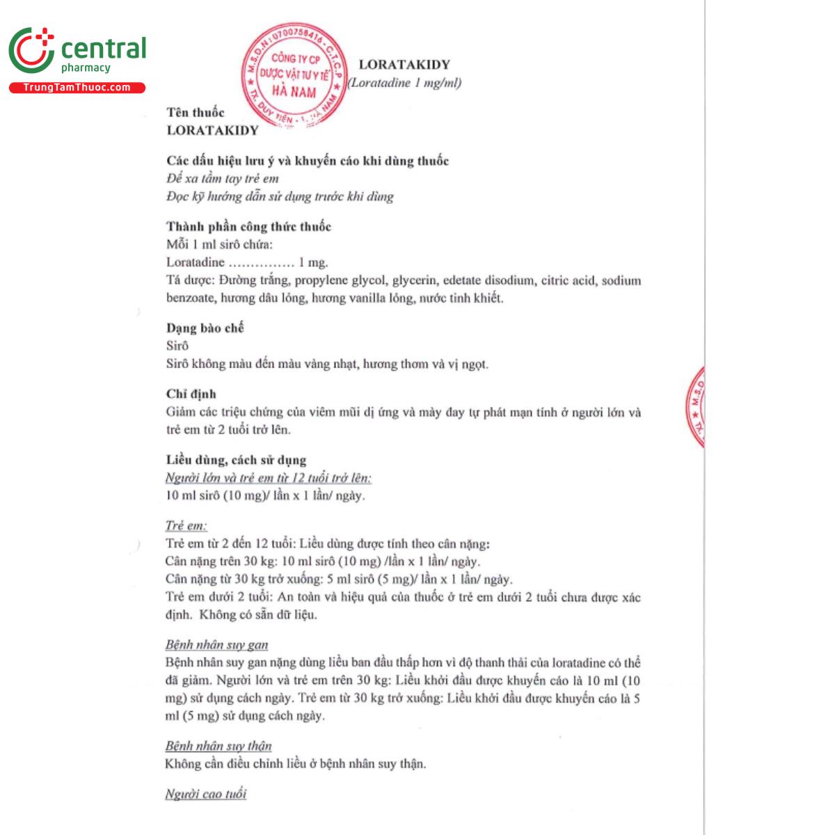 loratakidy 60mg 60ml 5 P6078 loratakidy 60mg 60ml 5 P6078