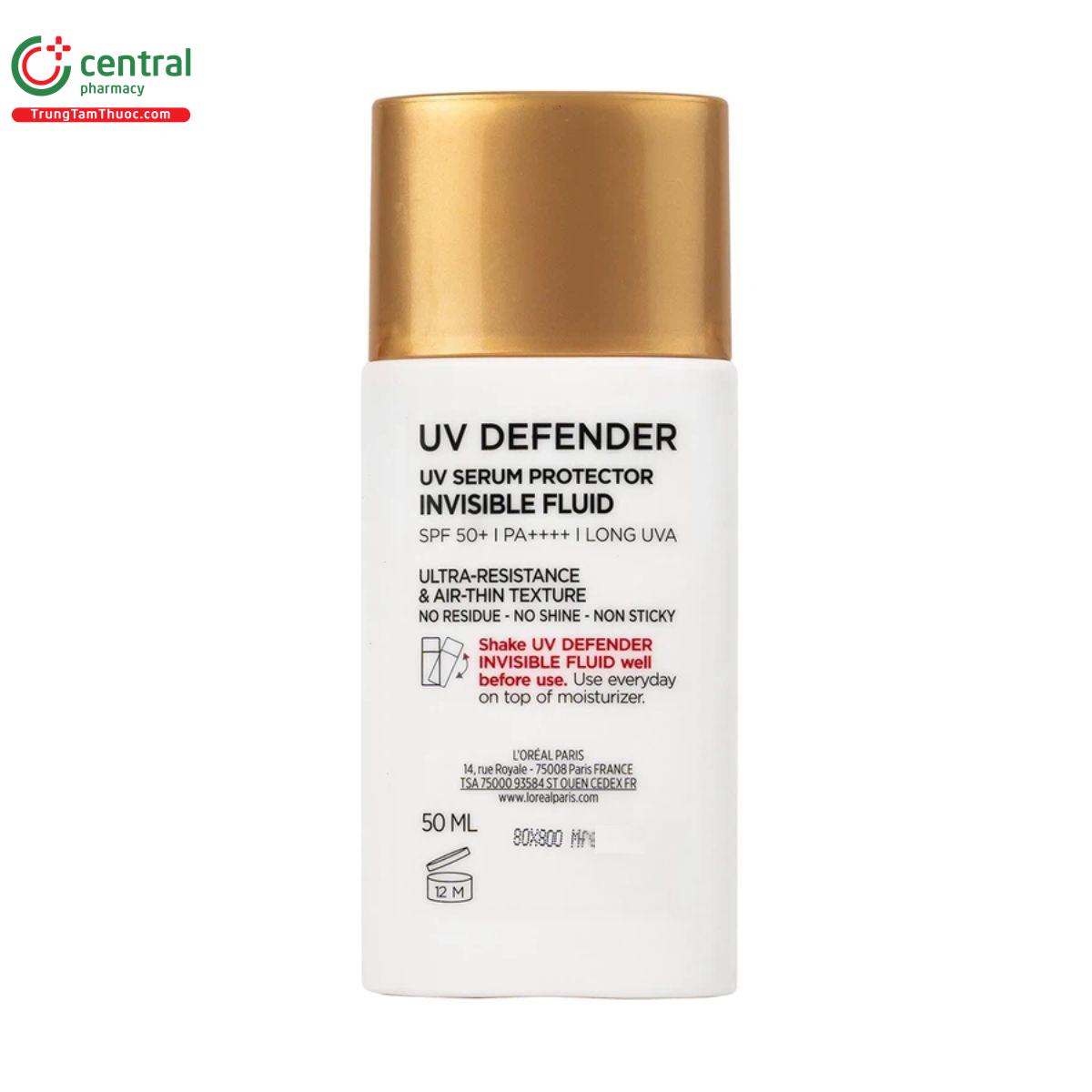 loreal uv defender uv serum protector invisible fluid spf 50 pa 3 A0532