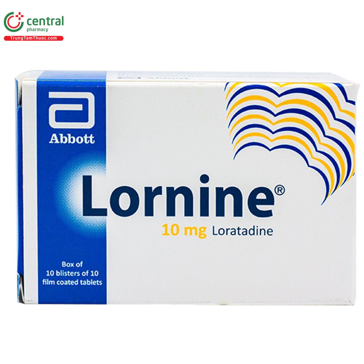 Thuốc Lornine 10mg Abbott - Chỉ định viêm mũi dị ứng, viêm kết mạc dị ứng