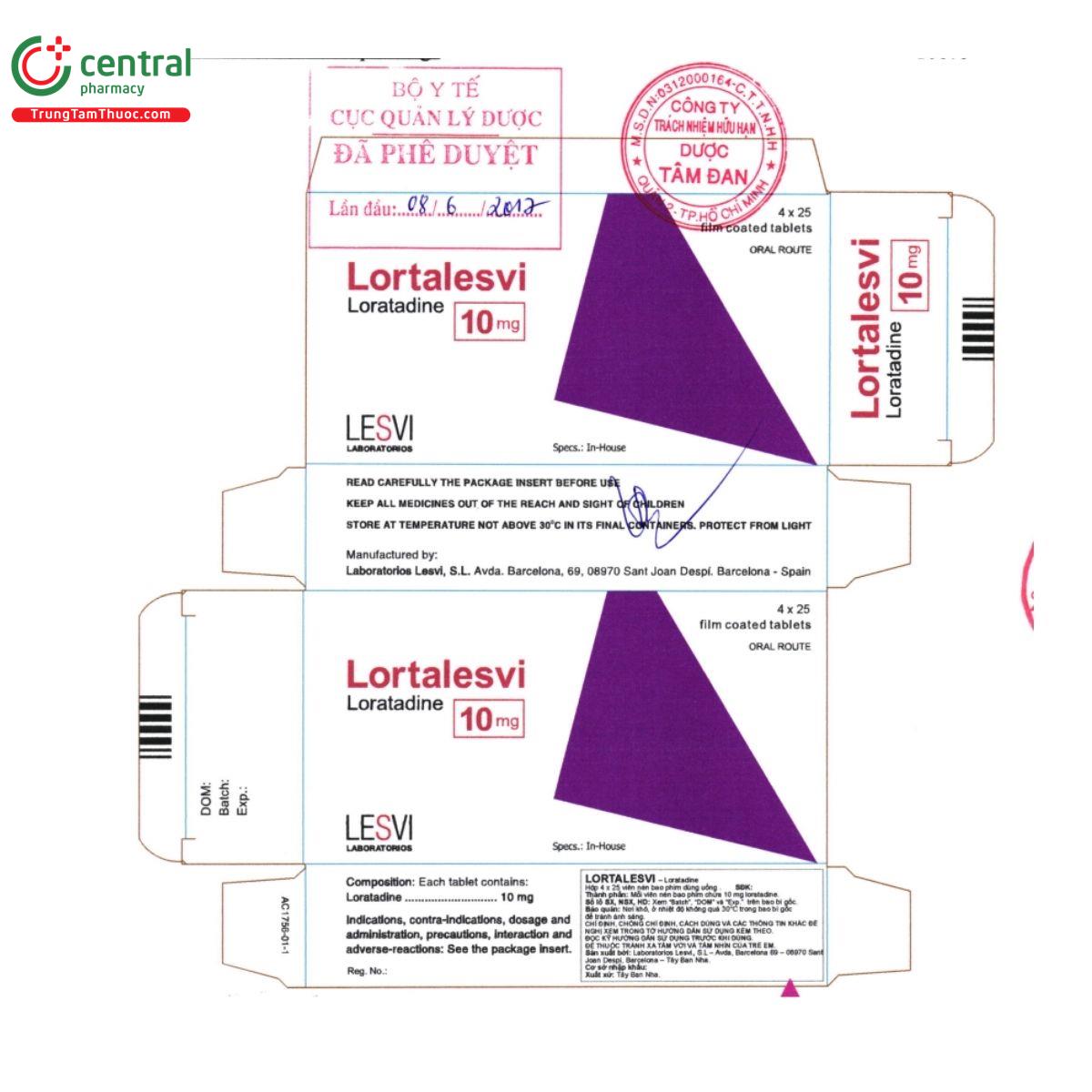 lortalesvi 10mg 5 V8721