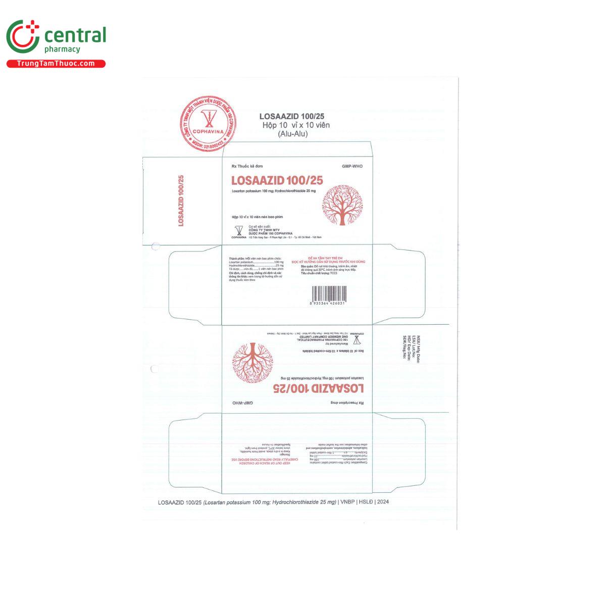 losaazid 100 25 4 B0370 losaazid 100 25 4 B0370