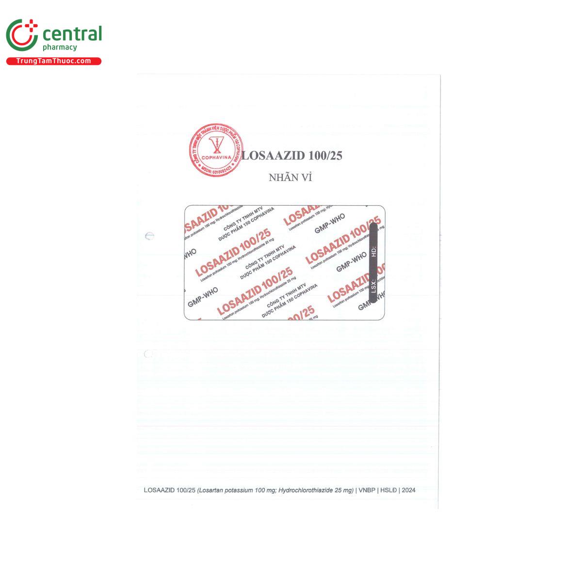 losaazid 100 25 5 B0304 losaazid 100 25 5 B0304