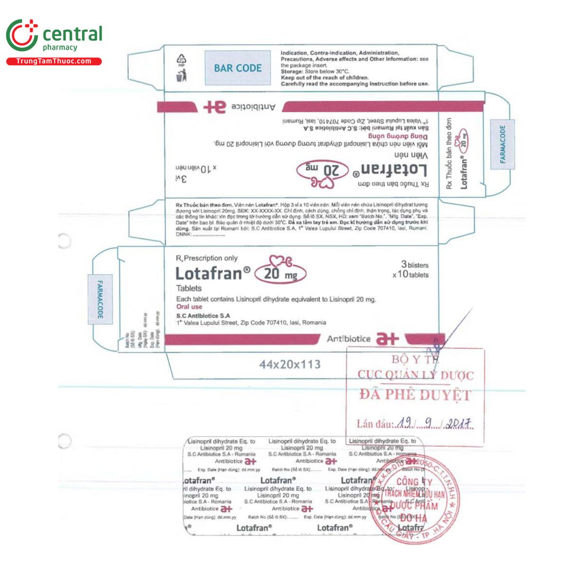 lotafran 20mg 3 P6351