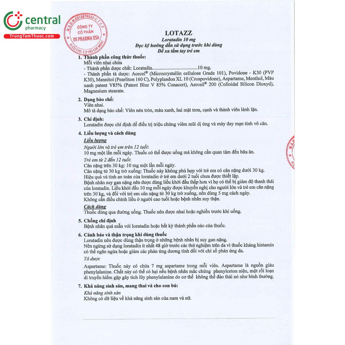 lotazz 10mg 4 N5121 lotazz 10mg 4 N5121