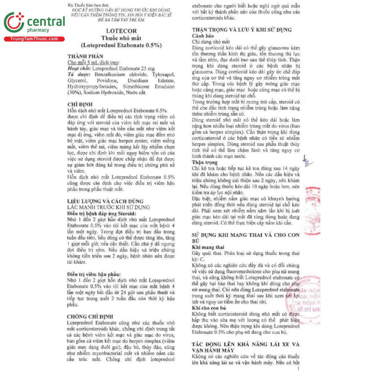 lotecor 5mg ml 5 E1078 lotecor 5mg ml 5 E1078