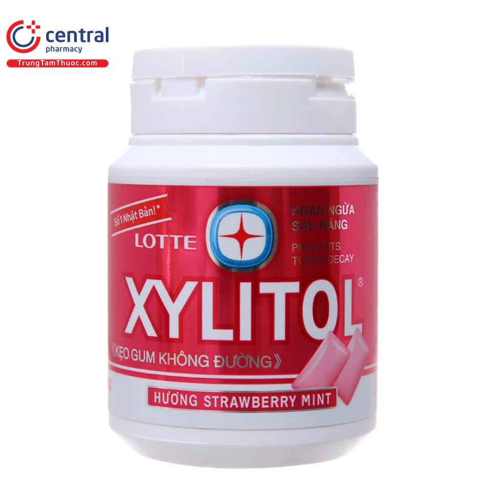 lotte xylitol huong strawberry mint 58g 1 T8056
