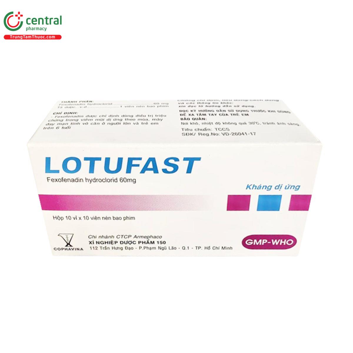 lotufast 60mg 3 B0384 lotufast 60mg 3 B0384