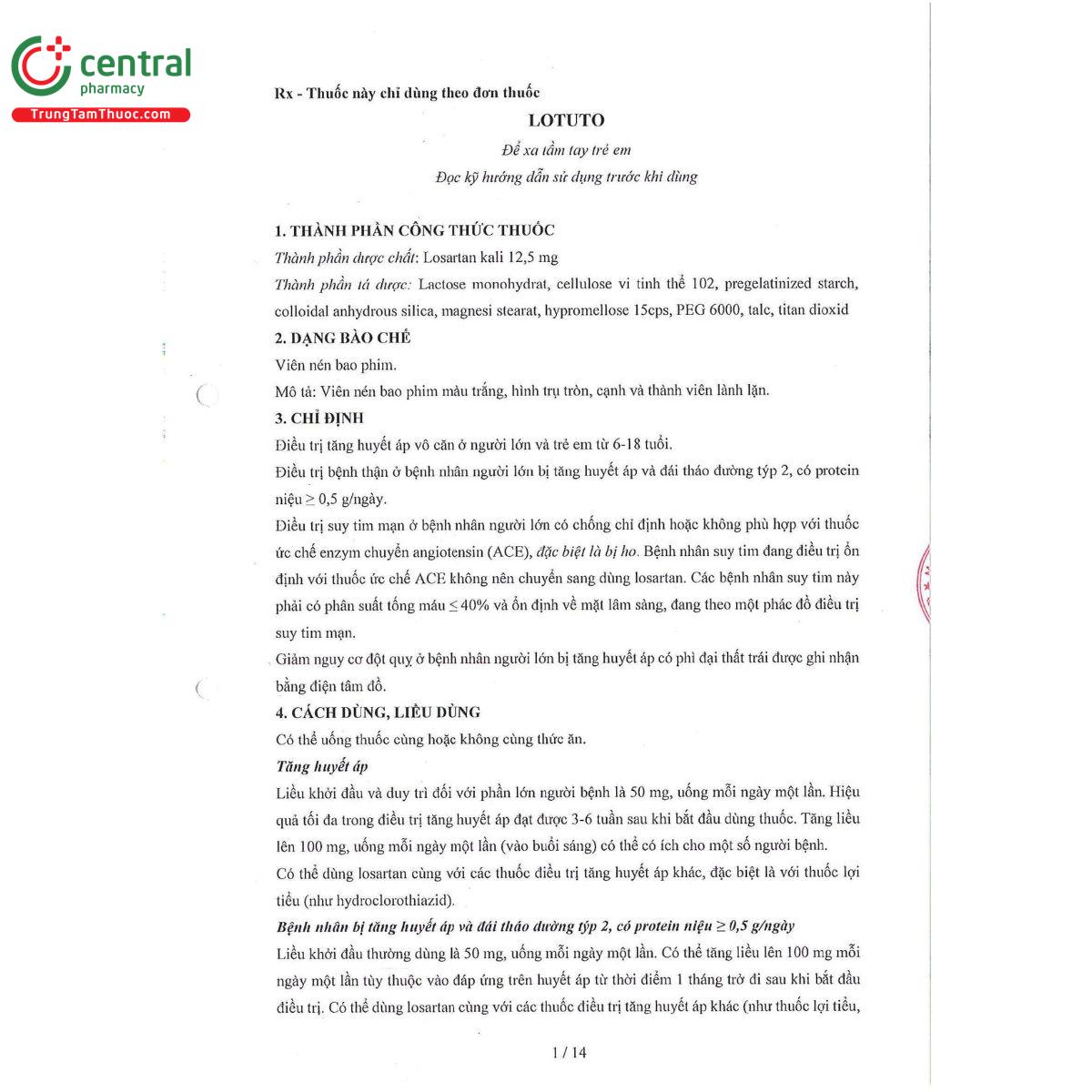 lotuto 125mg 3 C1084