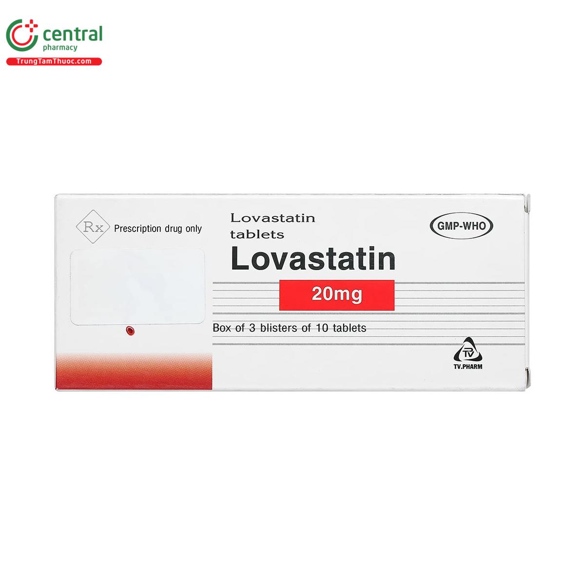 lovastatin tv pharm 20mg 3 P6612