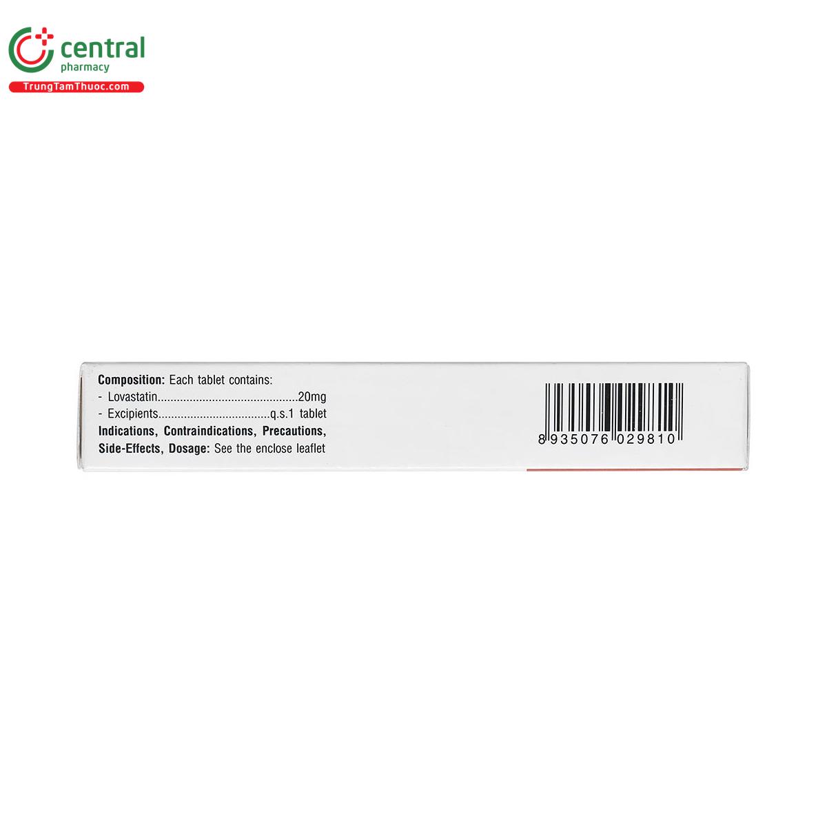 lovastatin tv pharm 20mg 4 E1580