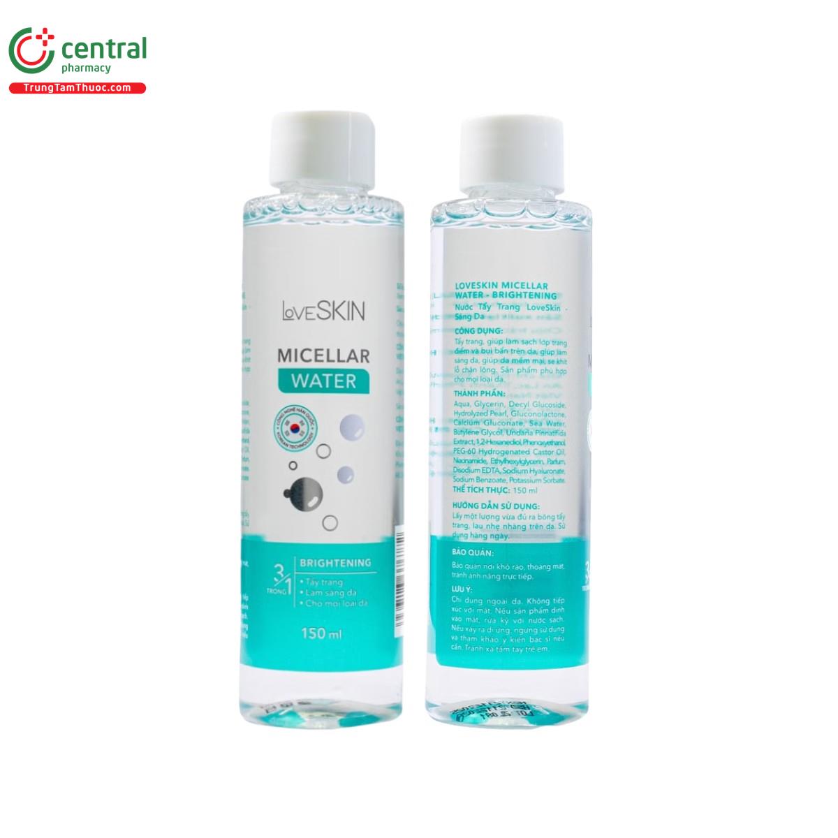 loveskin micellar water brightening 2 C0131