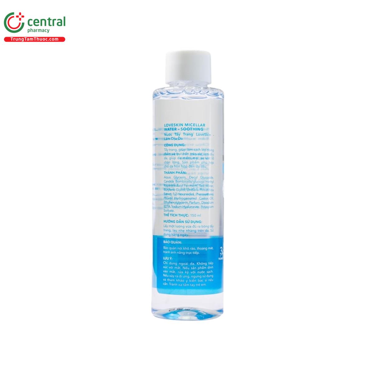 loveskin micellar water soothing 4 B0125
