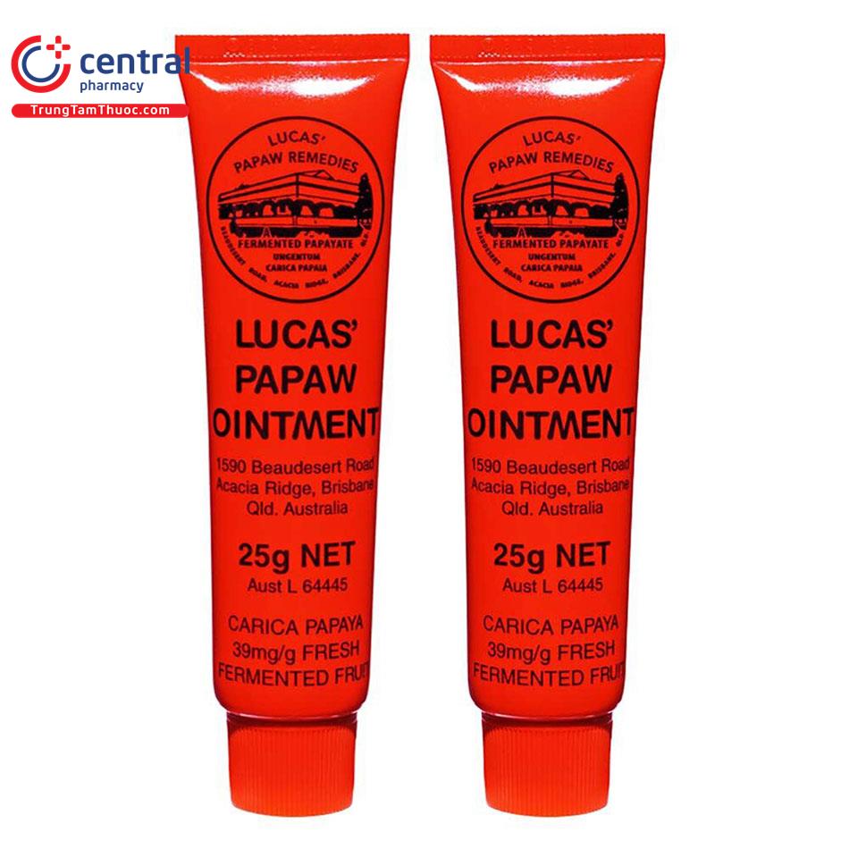 Kem bôi Lucas’ Papaw Ointment 25g hỗ trợ giảm khô, nứt, bỏng da