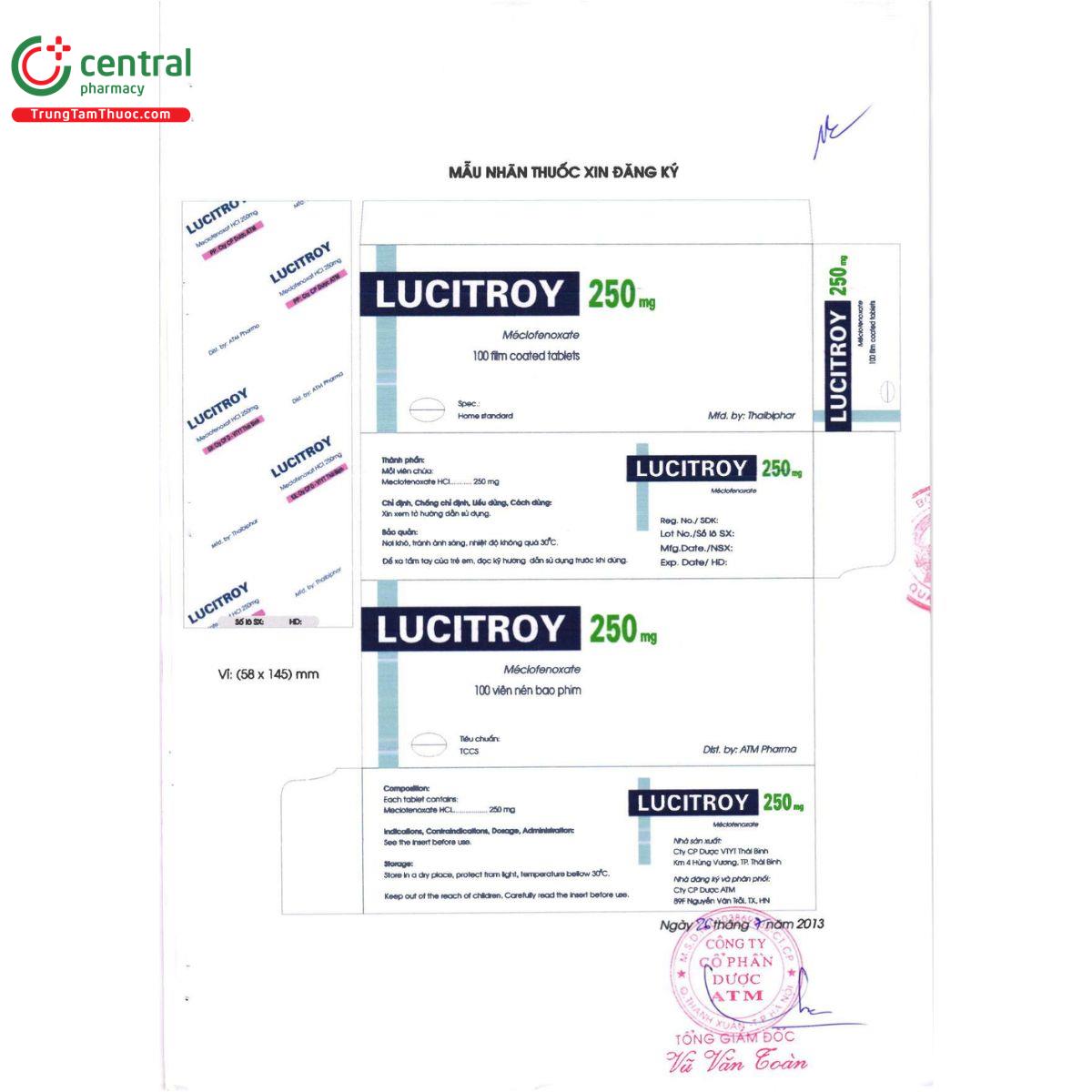 lucitroy 250mg 4 H2585 lucitroy 250mg 4 H2585