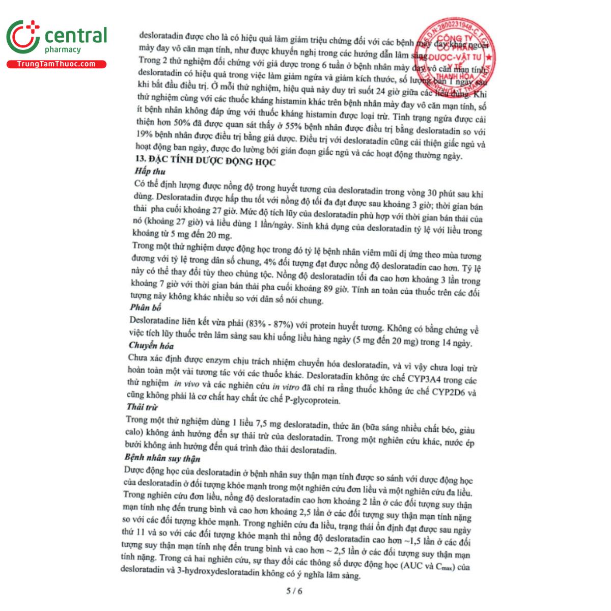 luman deszalo tb 5mg 10 E1071 luman deszalo tb 5mg 10 E1071