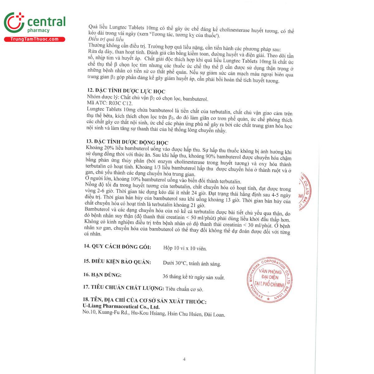 lungtec tablets 10mg 9 E2557